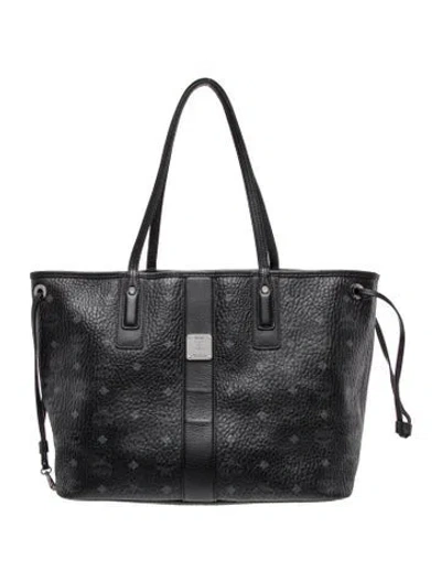 Pre-owned Mcm Leather Tote In Black