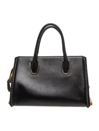 Pre-owned Mcm Leather Tote In Black