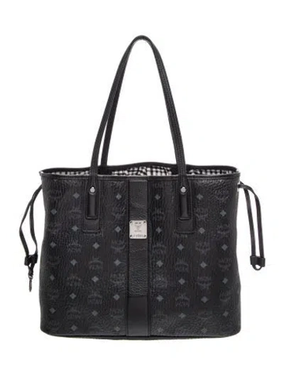 Pre-owned Mcm Leather Tote In Black