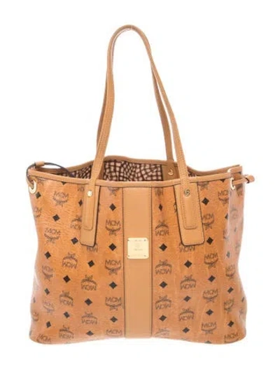 Pre-owned Mcm Leather Tote In Brown