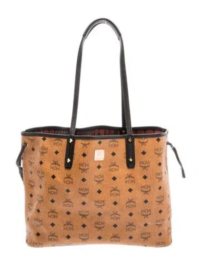 Pre-owned Mcm Leather Tote In Brown