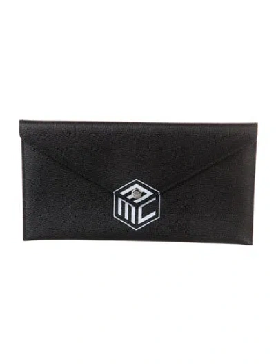 Pre-owned Mcm Leather Wallet In Black