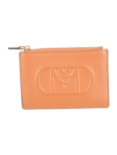 Pre-owned Mcm Leather Wallet In Brown