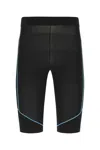 Mcm Black Viscose Blend Leggings In Black
