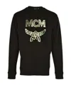 Mcm Letter Printed Pattern Pullover In Black