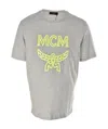 Mcm Letter Printed Pattern T-shirt In Gray