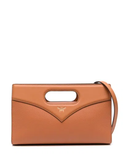 Mcm Light Brown Diamond Small Crossbody Bag