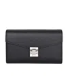 Mcm Litchi Emblem Single Shoulder Bag In Black