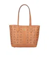 Mcm Liz Double Handle Shoulder Bag In Brown