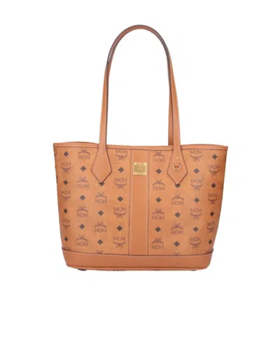 Mcm Liz Double Handle Shoulder Bag In Brown