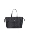 Mcm 'liz' Large Reversible Tote Bags In Black  