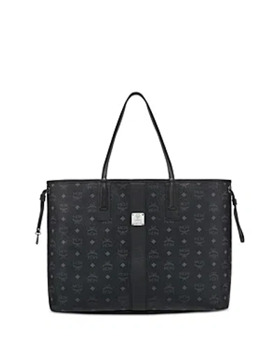 Mcm Liz Large Reversible Tote In Black