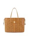 Mcm Liz Large Reversible Visetos Shopper Tote Bag In Brown