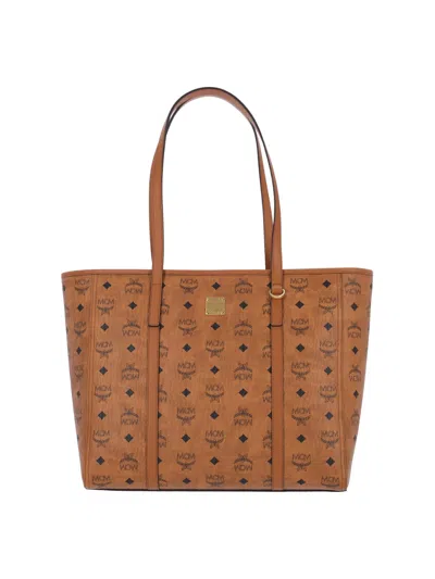 Mcm Liz Large Tote Bag In Red