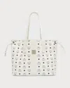 Mcm Liz Medium Reversible Shopper Tote Bag In White
