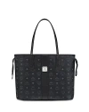 Mcm Medium Liz Reversible Shopper In Black