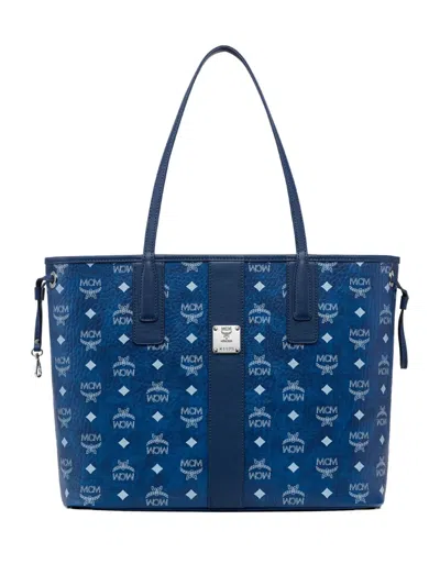 Mcm Liz Medium Tote Bag In Blue