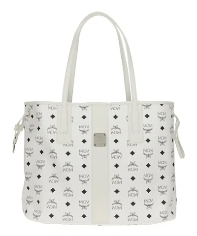 Mcm Liz Medium Tote Bag In White
