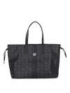 Mcm 'liz' Large Reversible Tote Bags In Black