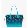 Mcm Liz Shopper In Studded Palm Canvas In White