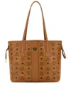 Mcm Canvas Liz Shopping Bag Drawstring In Brown