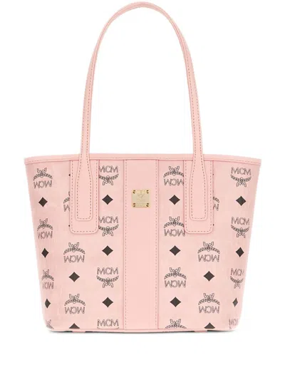 Mcm Toni Vi Shopper Tote In Pink