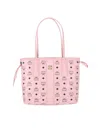 Mcm Toni Vi Shopper Tote In Pink