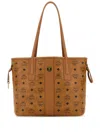 Mcm Canvas Liz Shopping Bag Drawstring In Brown