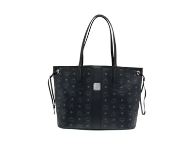 Pre-owned Mcm Liz Vi Medium Shopper In Black