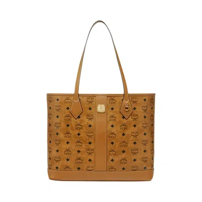 Pre-owned Mcm Liz Vi Shopper Medium Bag 'cognac' | Tan | Men's Size Onesize