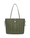 Mcm Liz Vi Small Shopper Bag In Green