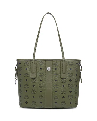 Mcm Liz Vi Small Shopper Bag In Green