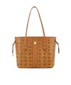 Mcm Liz Visetos Double-sided Shopping Bag In Brown