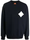 Mcm Laurel Diamond-embroidery Sweatshirt In Blue