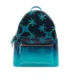 Mcm Logo Backpack In Black
