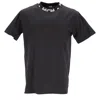 Mcm Logo Collar T-shirt With Distinctive Branding In Black