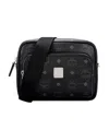 Mcm Klassik Logo-print Crossbody Bag In Black
