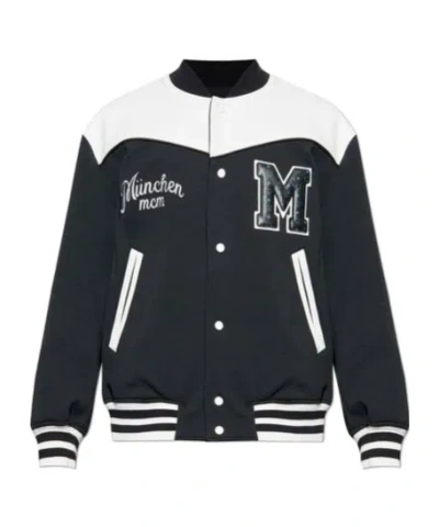 Mcm Logo Detail Buttoned Jacket In Black