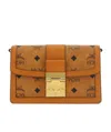 Mcm Logo Detailed Chained Shoulder Bag In Brown