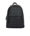 Mcm Stark Visetos Backpack In Black