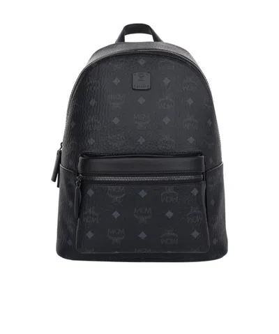 Mcm Stark Visetos Backpack In Black