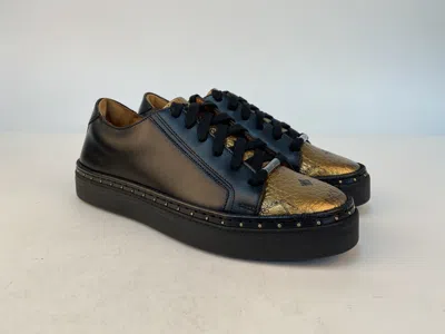 Mcm Logo Details Casual Sports Shoes In Black