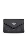 MCM MCM LOGO EMBOSSED FOLDOVER WALLET