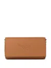 Mcm Logo-embossed Shoulder Bag In Brown