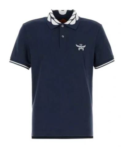 MCM MCM LOGO EMBROIDERED SHORT SLEEVED POLO SHIRT