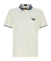 Mcm Logo-embroidered Polo Shirt In White
