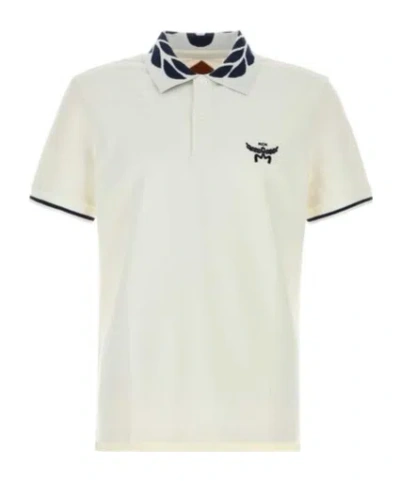 MCM MCM LOGO EMBROIDERED SHORT SLEEVED POLO SHIRT