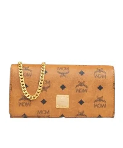 MCM MCM LOGO-ENGRAVED CHAIN-LINKED SHOULDER BAG