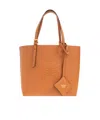 Mcm Logo Handbag In Brown