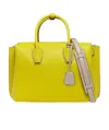 Mcm Logo Handbag In Yellow